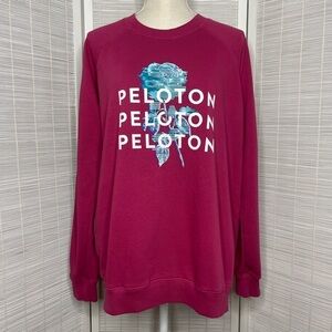 Peloton Everyday Floral Graphic Crewneck Sweatshirt – Pink, Size S